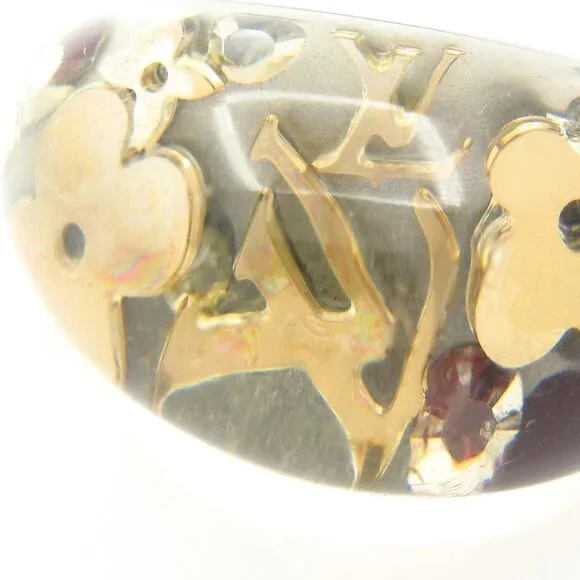 LOUIS VUITTON Bague Inclusion - Purple Ring #6 1/2